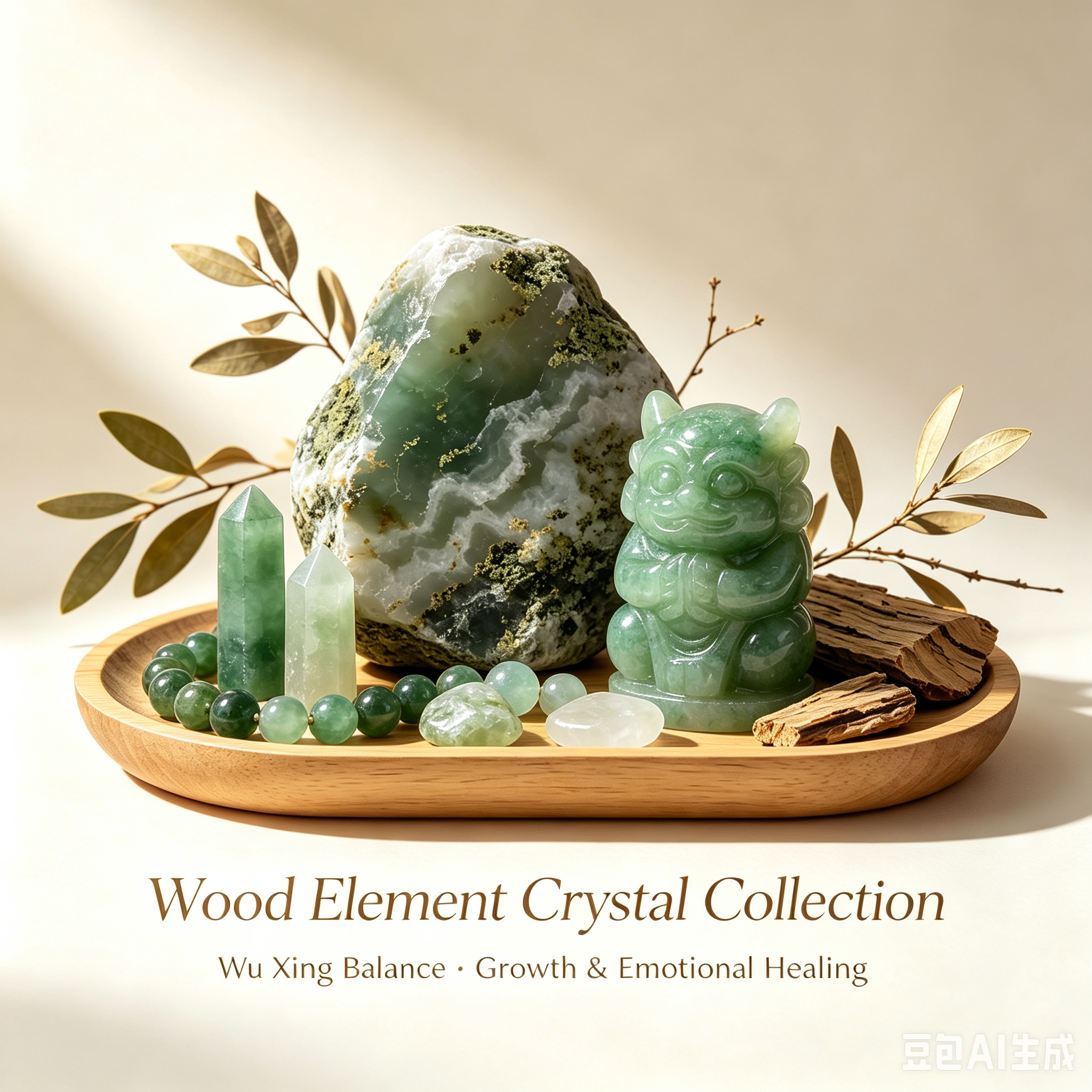 Wood Element Crystal Collection | Wu Xing & Bagua Energy Healing