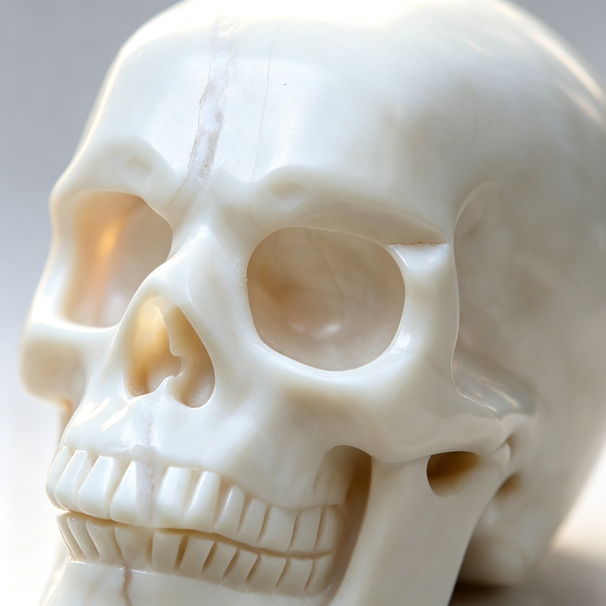 Crysthall Ivory Jade Skull — The Stone That Helps You Make Hard Decisions