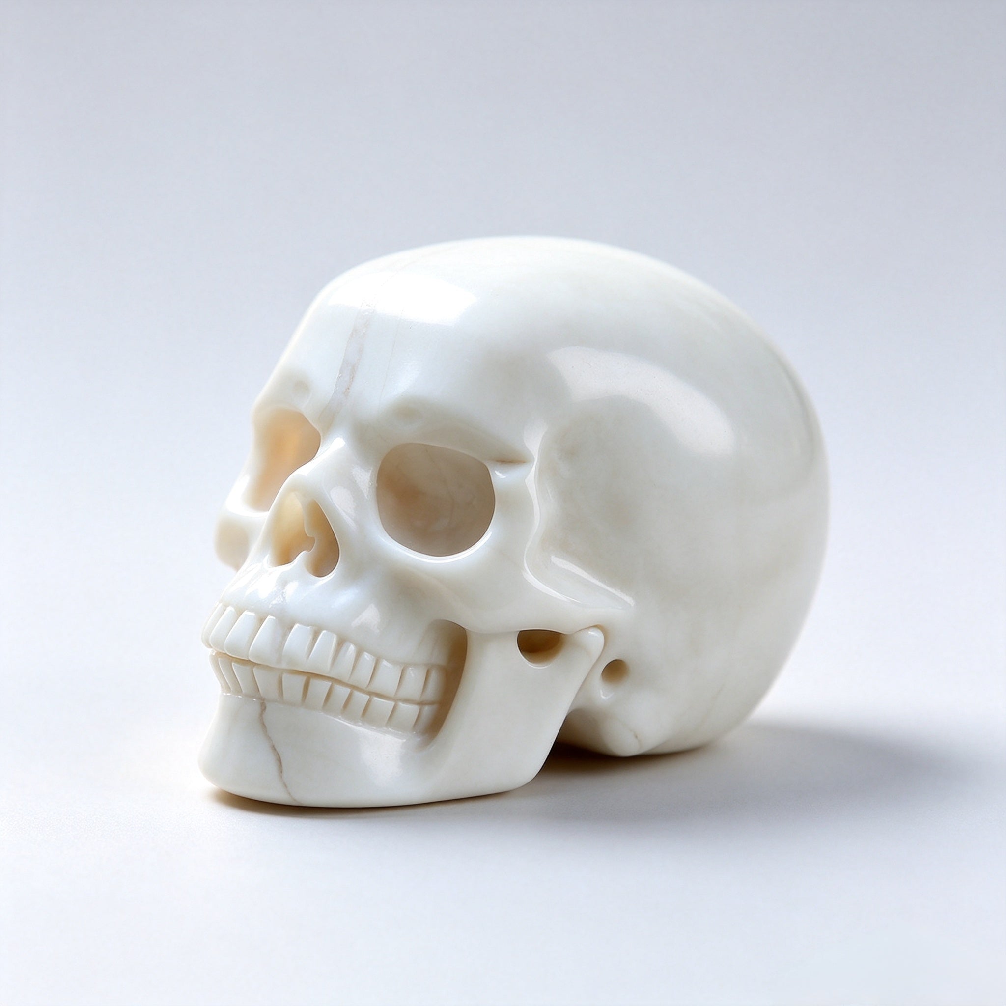 Crysthall Ivory Jade Skull — The Stone That Helps You Make Hard Decisions