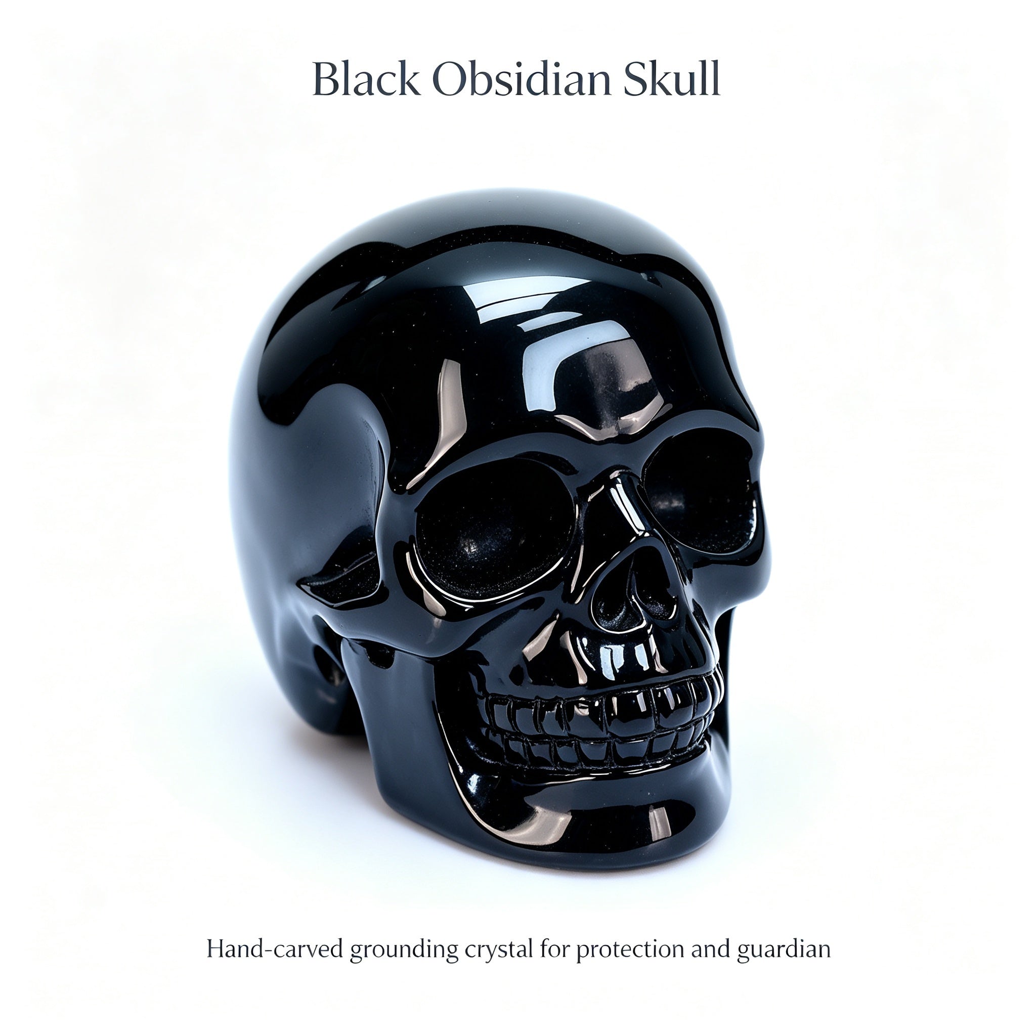Black Obsidian Skull for Your Second Home