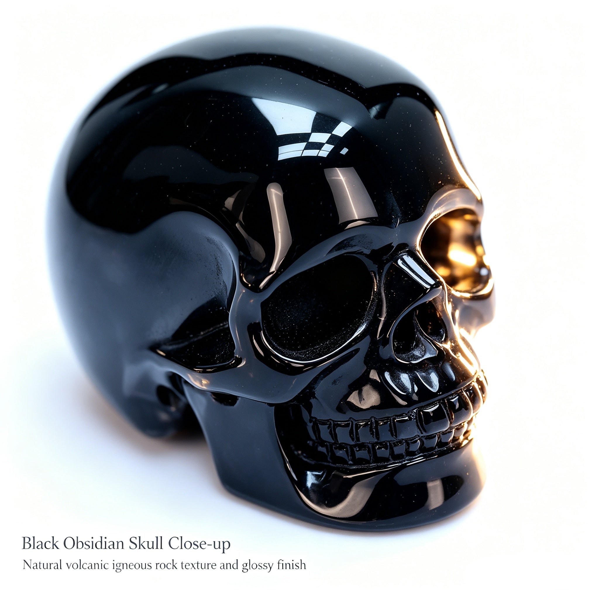 Black Obsidian Skull for Your Second Home