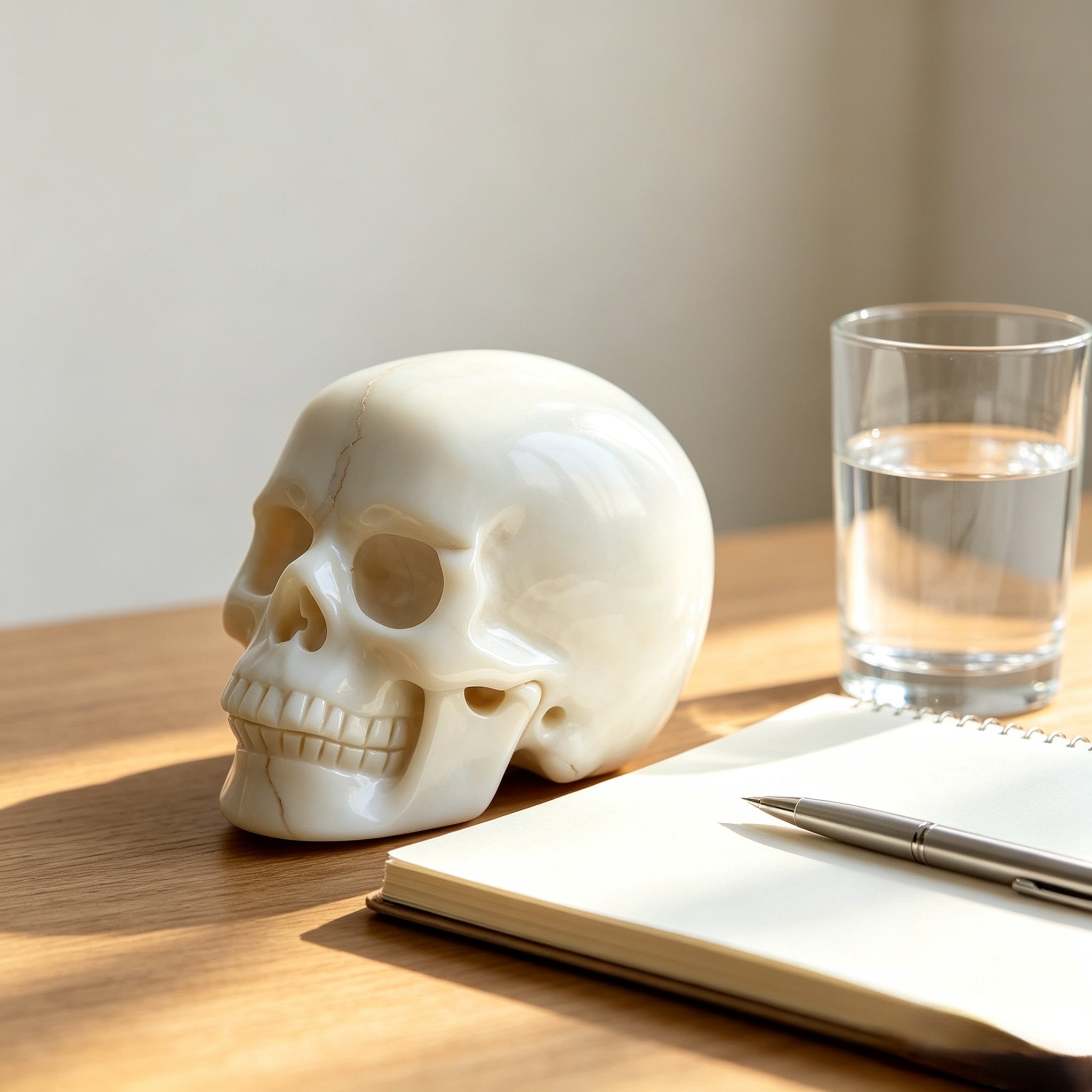 Crysthall Ivory Jade Skull — The Stone That Helps You Make Hard Decisions