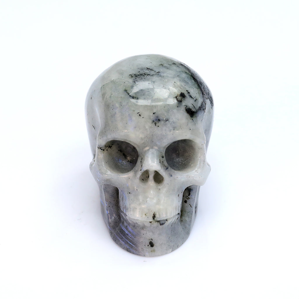 Crysthall Natural Labradorite Skull — Magic & Transformation Crystal