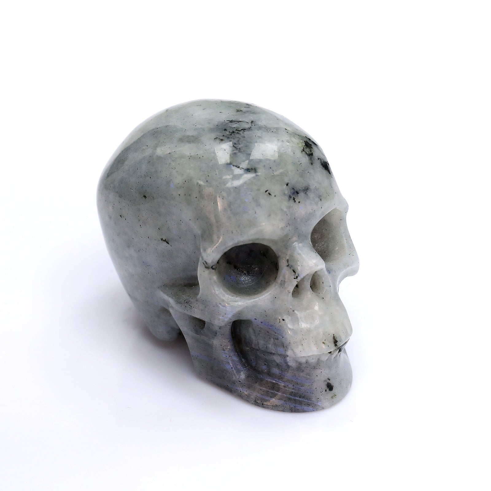 Crysthall Natural Labradorite Skull — Magic & Transformation Crystal