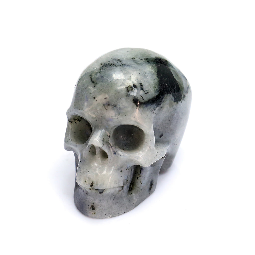 Crysthall Natural Labradorite Skull — Magic & Transformation Crystal