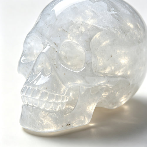 Crysthall Angolan Quartz Skull - Metal Element Crystal for Clarity
