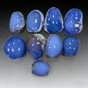 Blue Chalcedony Rough: Eastern Mysticism in Blue